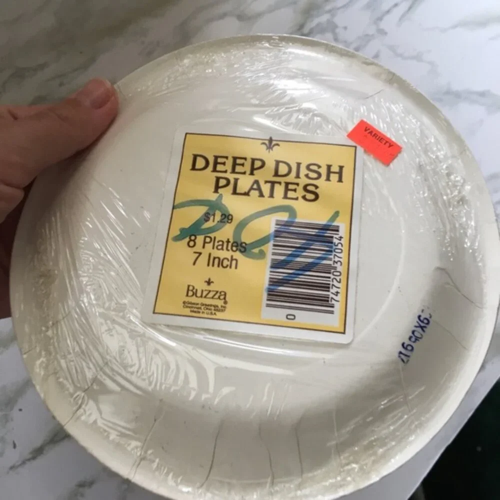 Vintage Santa paper plates